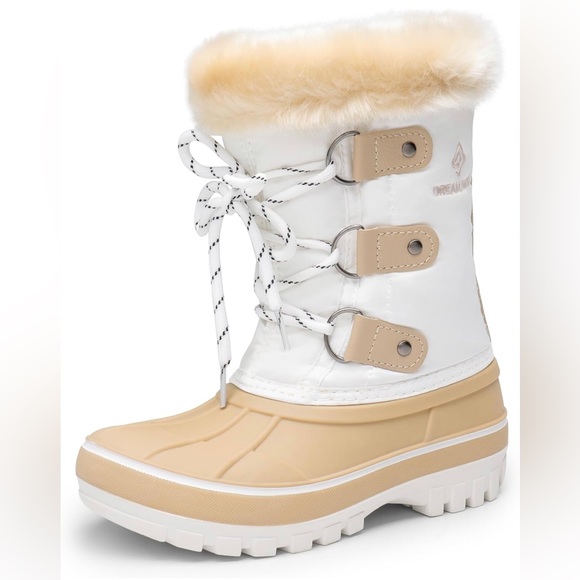 Other - Toddler Faux Fur Winter Snow Boots. Beige White Size Toddler 9. NWOT